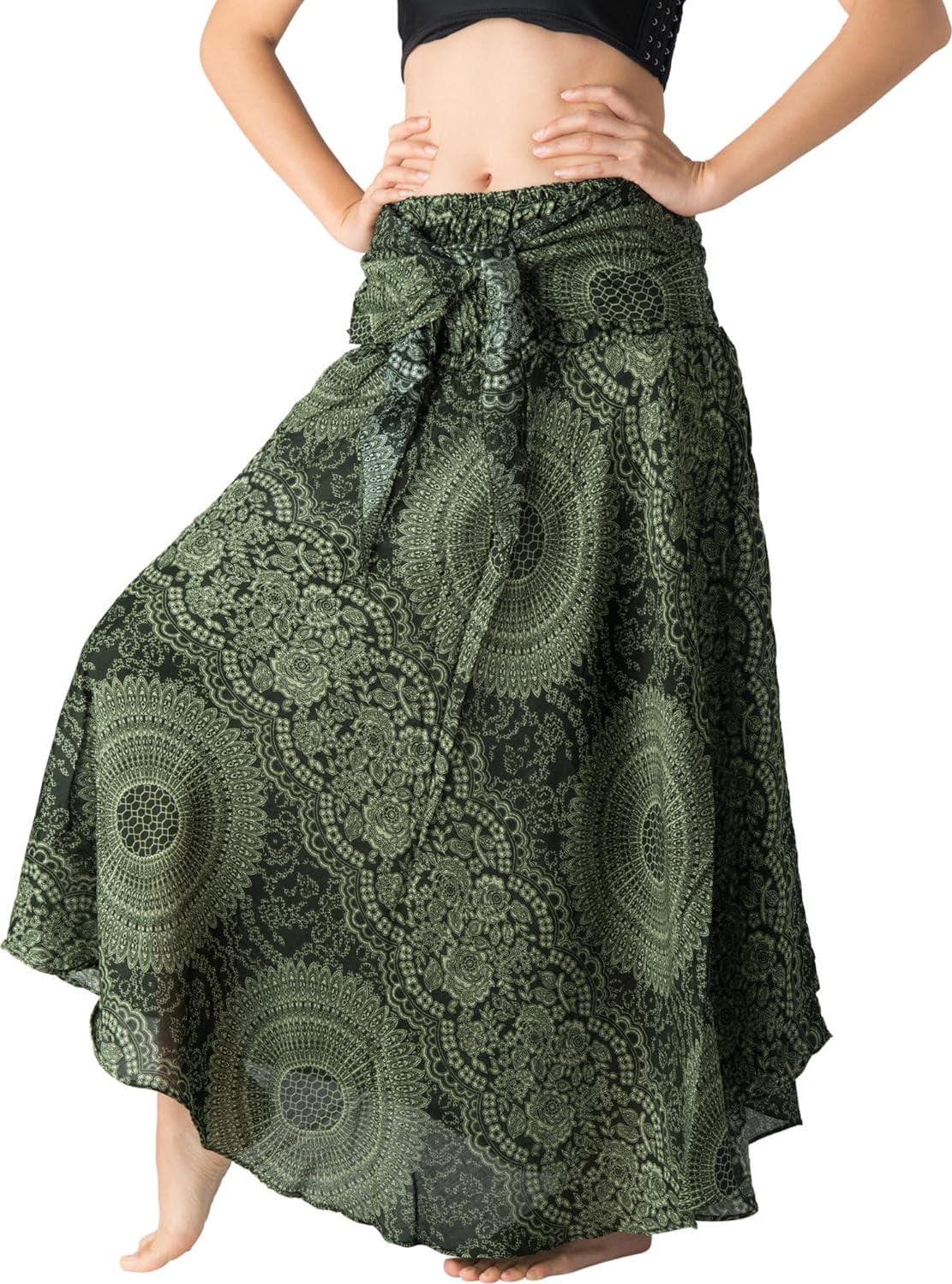 Long Skirts for Women Maxi Boho Skirt Floral Print