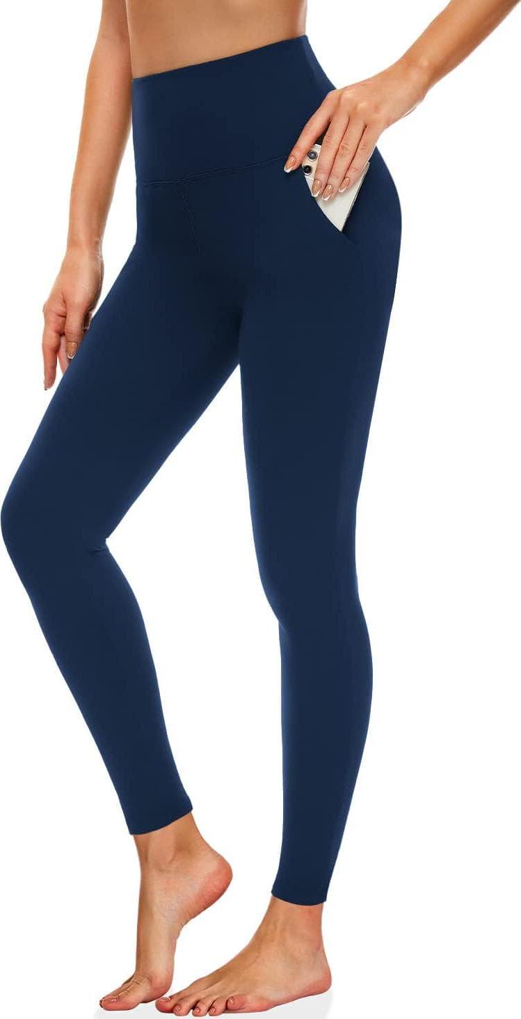 MOREFEEL Leggings with Pockets for Women, High Waisted Tummy Control Workout Hip Lift Yoga Pants Activewear